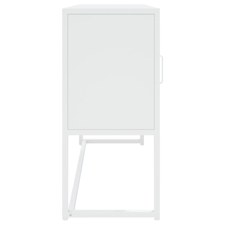 skænk 105x35x75 cm stål hvid