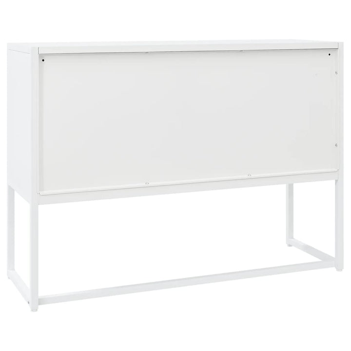 skænk 105x35x75 cm stål hvid