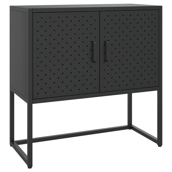 skænk 75x35x75 cm stål sort