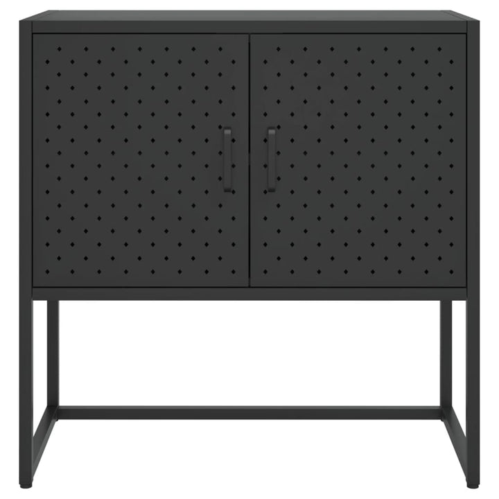 skænk 75x35x75 cm stål sort