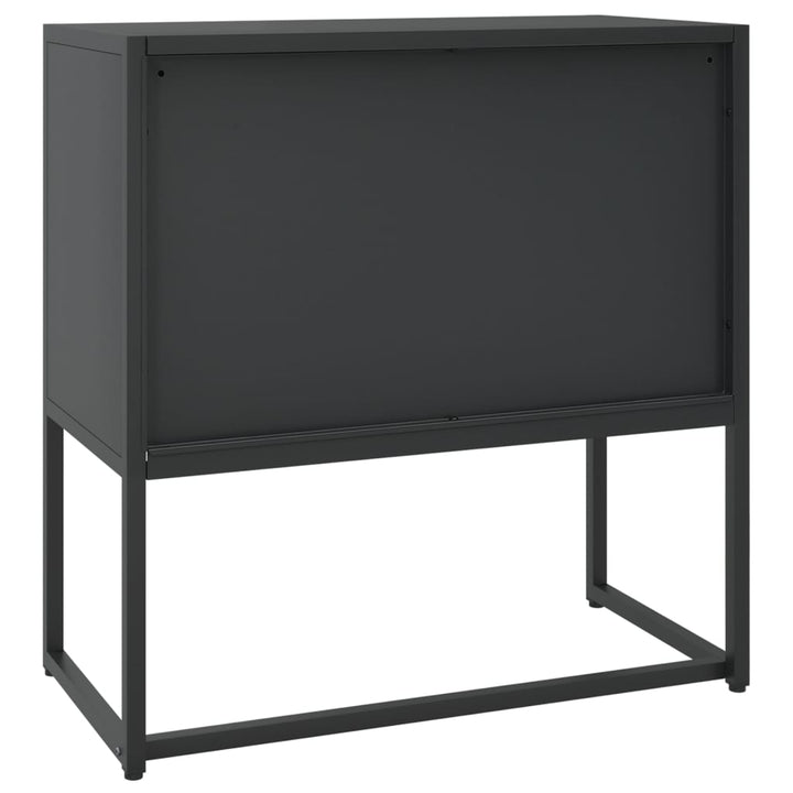 skænk 75x35x75 cm stål sort