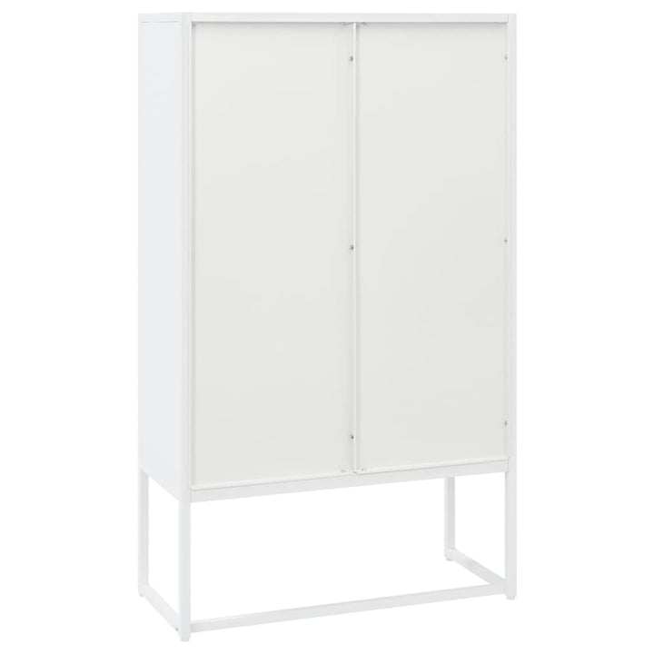 højskab 80x35x135 cm stål hvid