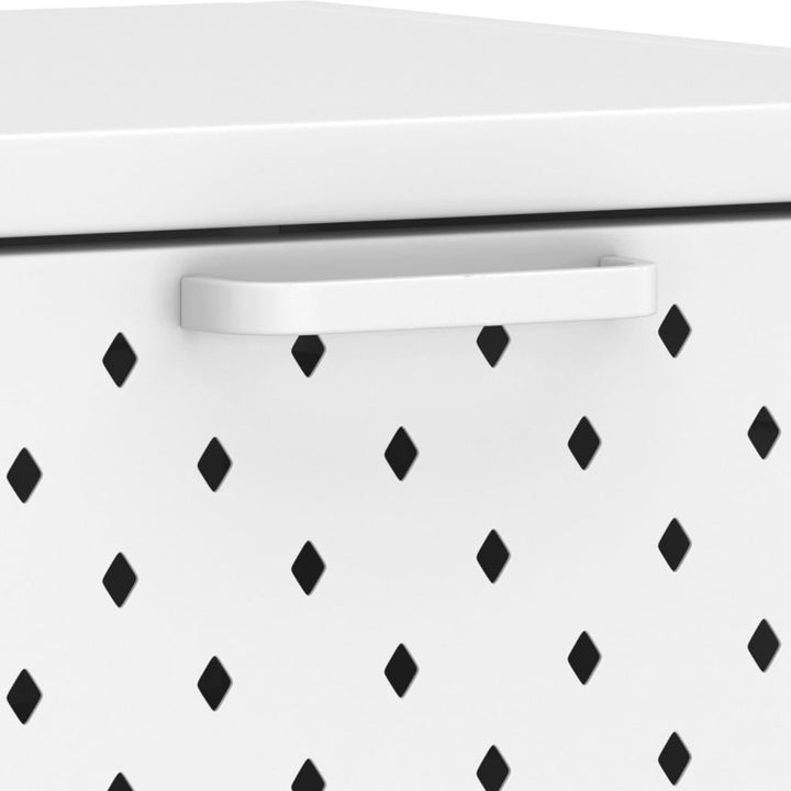 konsolbord 72x35x75 cm stål hvid