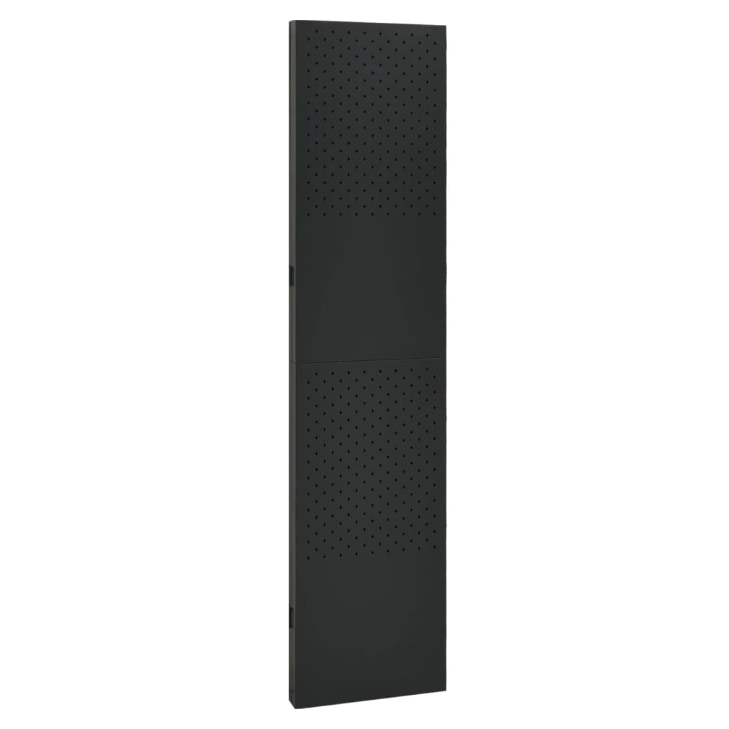 3-panels rumdeler 120x180 cm stål sort
