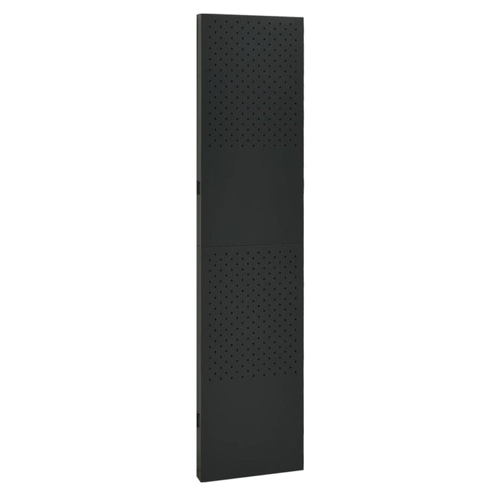3-panels rumdeler 120x180 cm stål sort