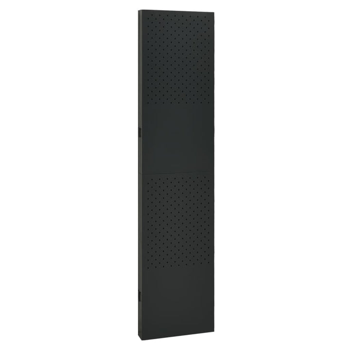 4-panels rumdeler 160x180 cm stål sort