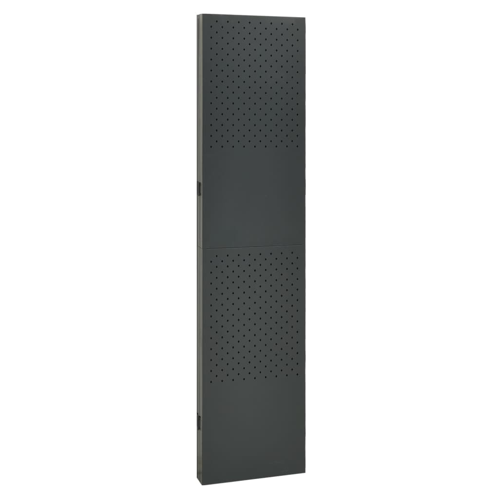 4-panels rumdeler 160x180 cm stål antracitgrå