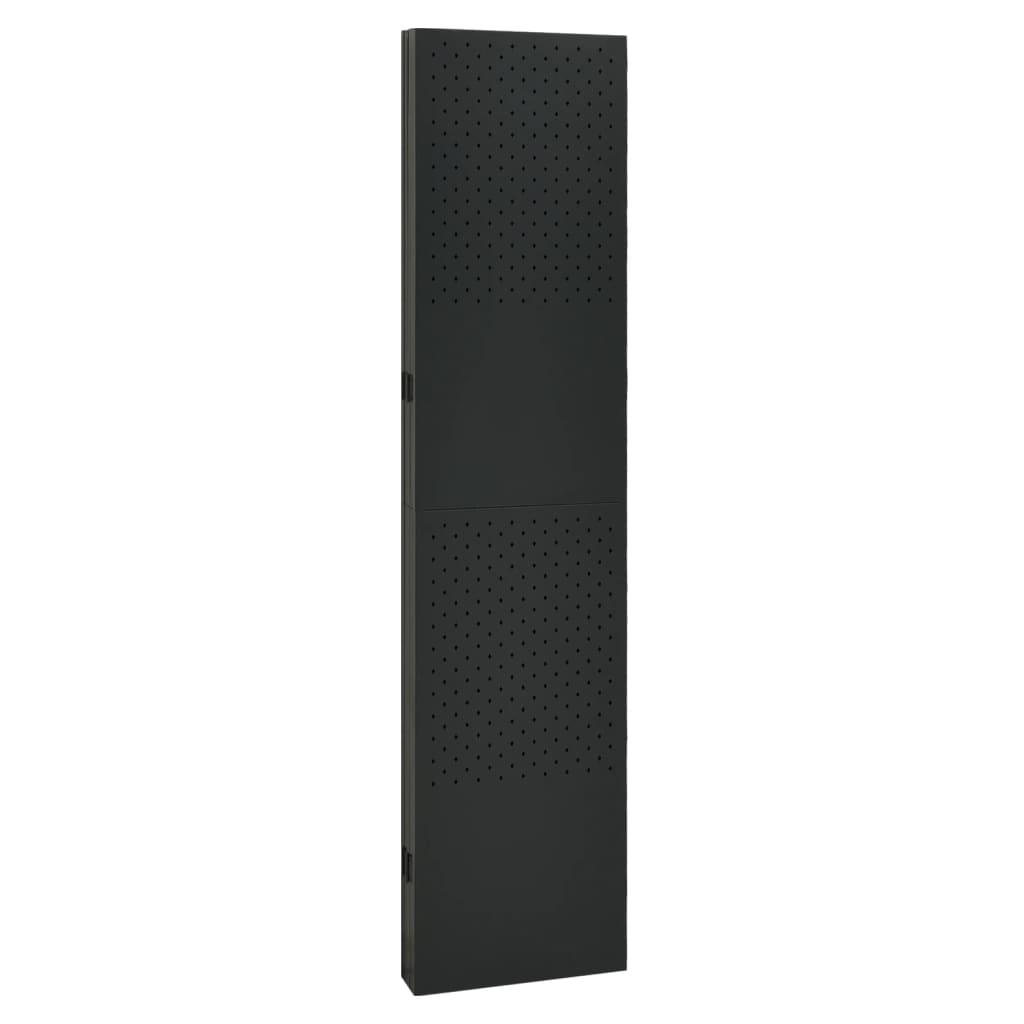 5-panels rumdeler 200x180 cm stål sort