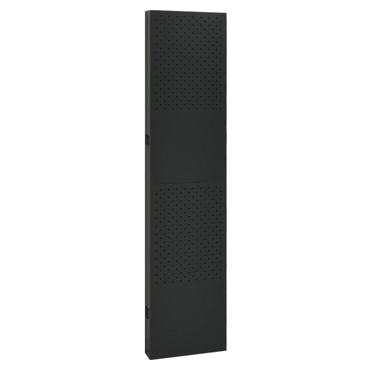 5-panels rumdeler 200x180 cm stål sort