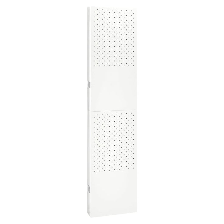 5-panels rumdeler 200x180 cm stål hvid