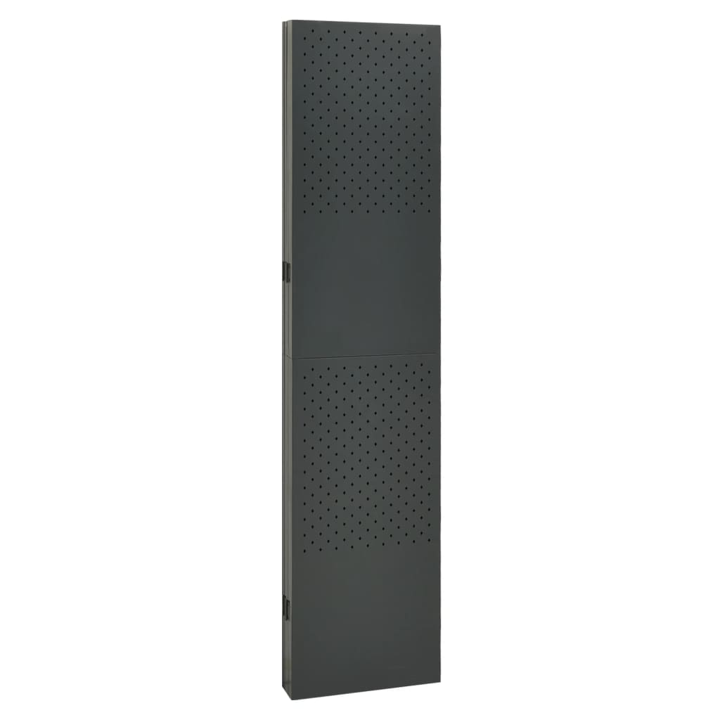 5-panels rumdeler 200x180 cm stål antracitgrå