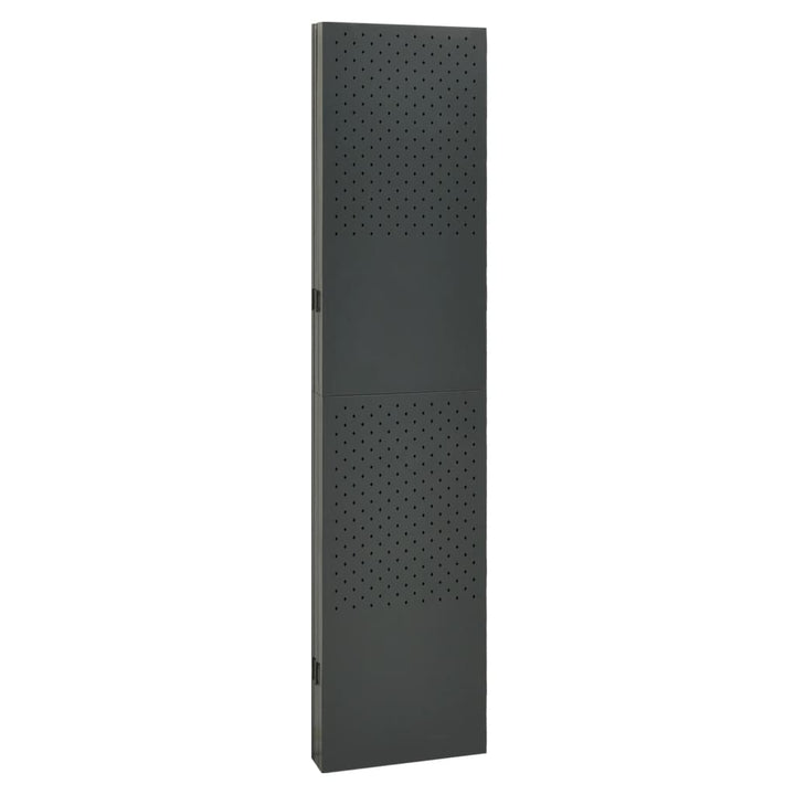 5-panels rumdeler 200x180 cm stål antracitgrå