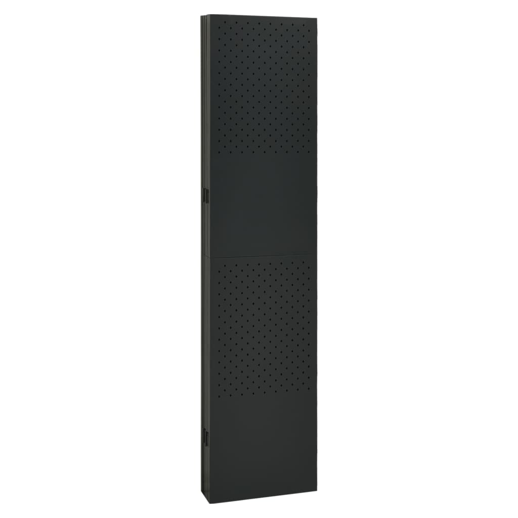 6-panels rumdeler 240x180 cm stål sort