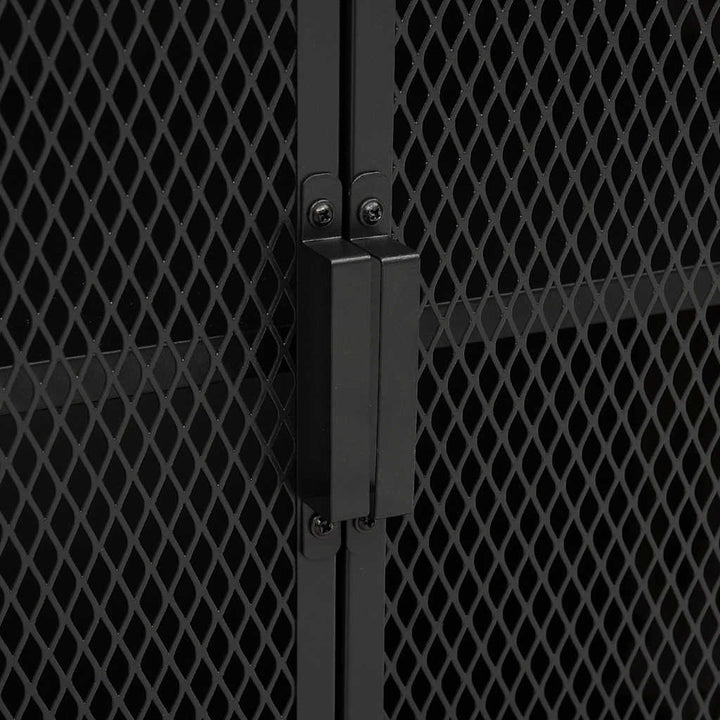 opbevaringsskab 72x36x82 cm metal og MDF grå