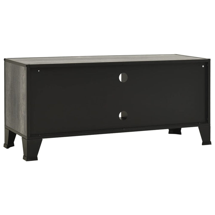 tv-skab 105x36x47 cm metal og MDF grå