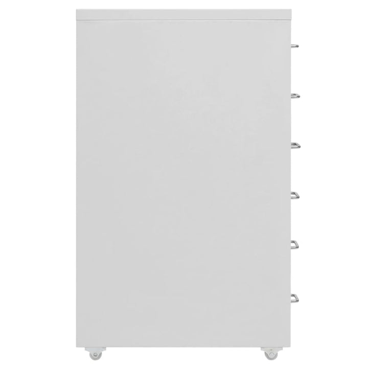 mobilt arkivskab 28x41x69 cm metal grå