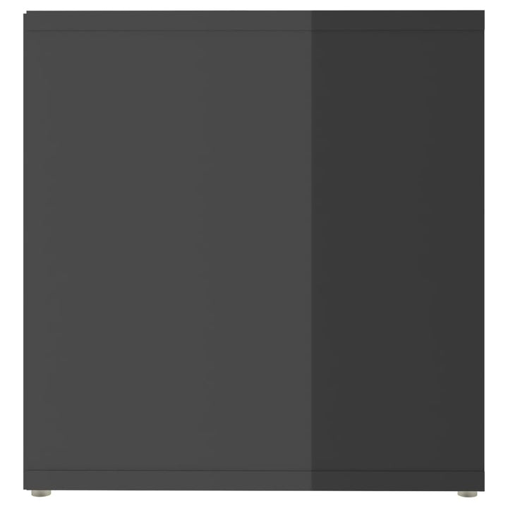 tv-skabe 2 stk. 72x35x36,5 cm konstrueret træ grå højglans