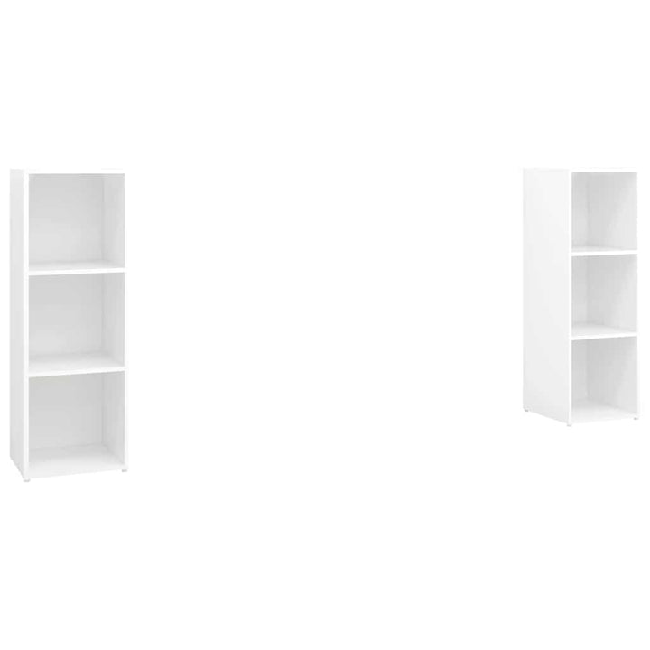 tv-skabe 2 stk. 107x35x37 cm konstrueret træ hvid