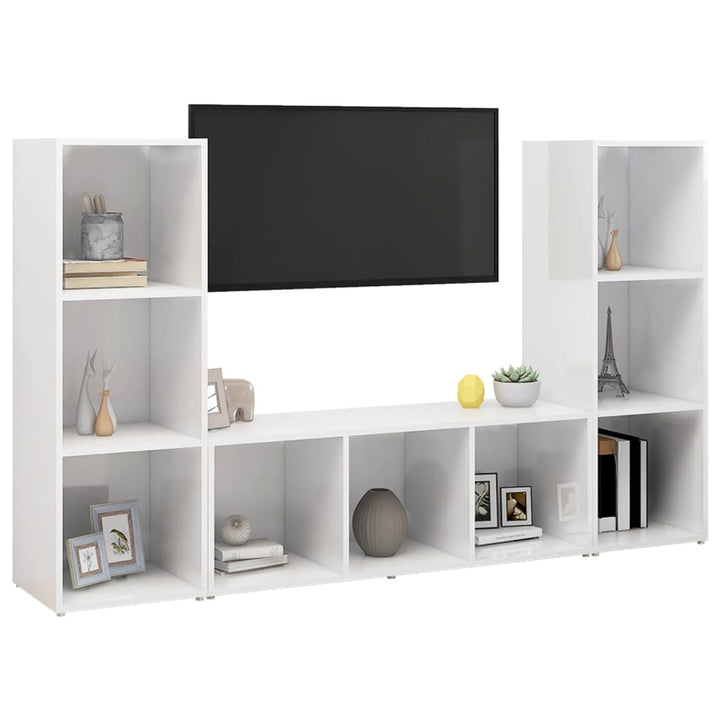 | TV-skab | 3 pcs 37 x 35 x 107.5 cm