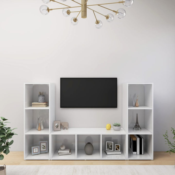 | TV-skab | 3 pcs 37 x 35 x 107.5 cm