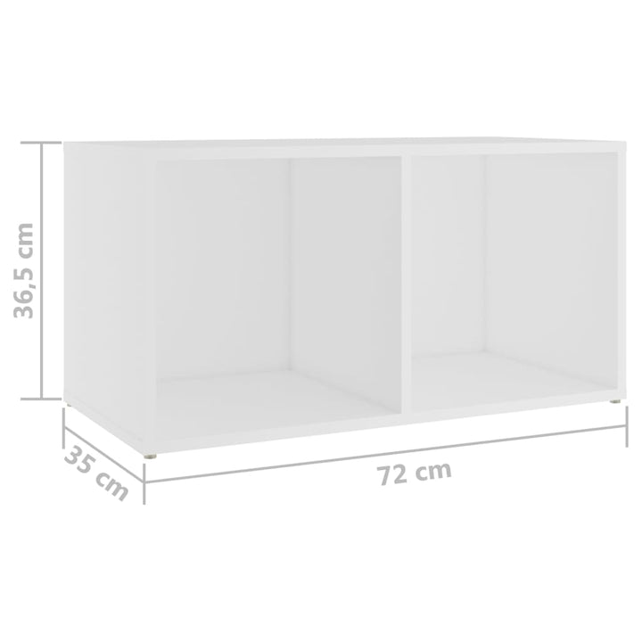 tv-skabe 4 stk. 72x35x36,5 cm konstrueret træ hvid