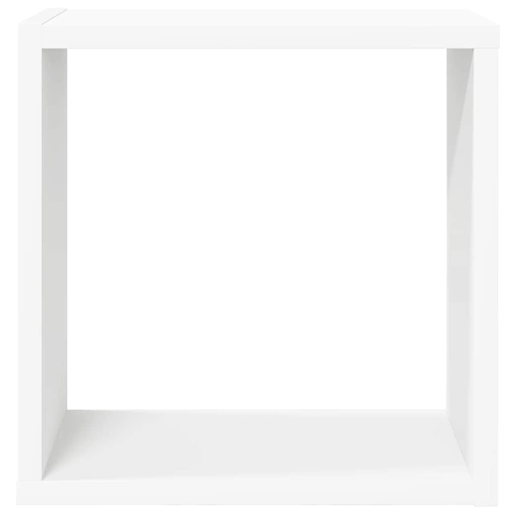 væghylder 2 stk. 30x15x30 cm kubeformet hvid
