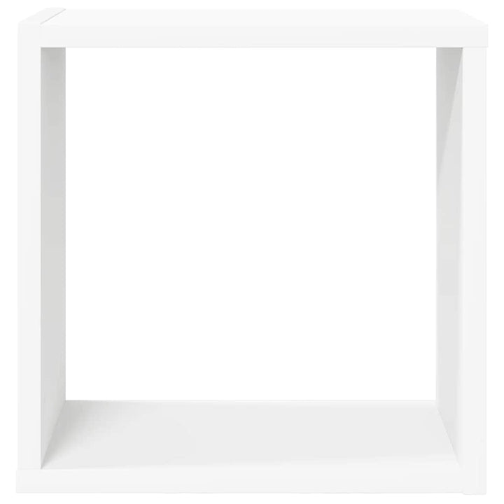 væghylder 2 stk. 30x15x30 cm kubeformet hvid