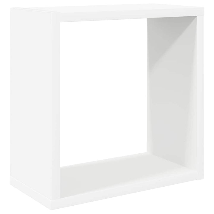 væghylder 6 stk. 30x15x30 cm kubeformet hvid