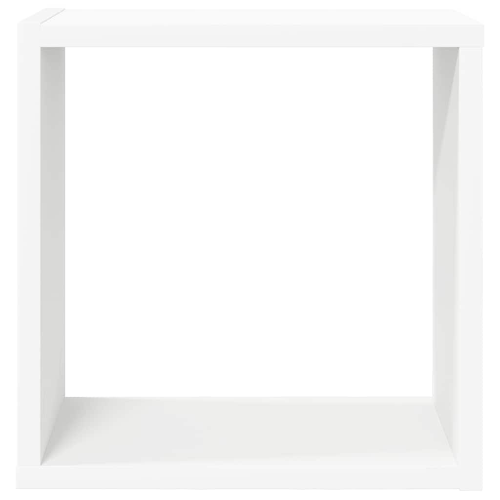 væghylder 6 stk. 30x15x30 cm kubeformet hvid