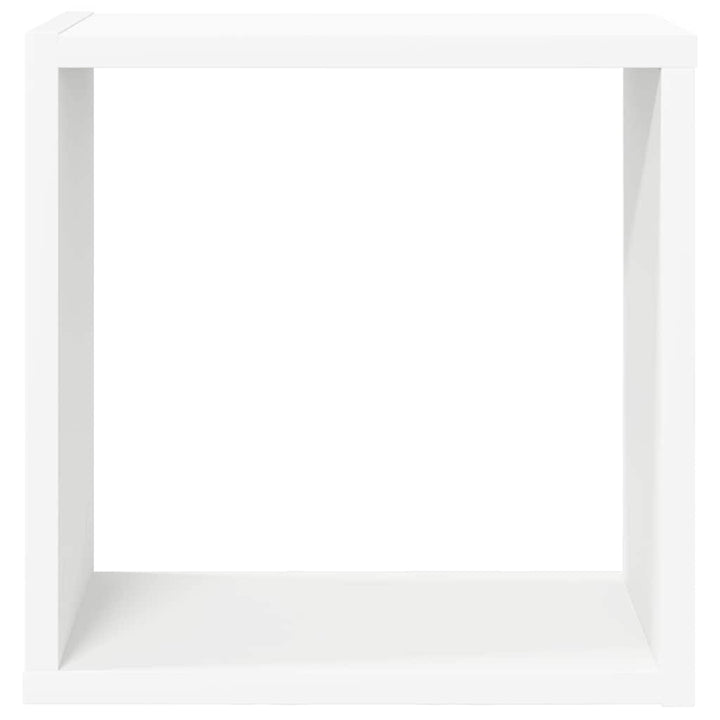 væghylder 6 stk. 30x15x30 cm kubeformet hvid