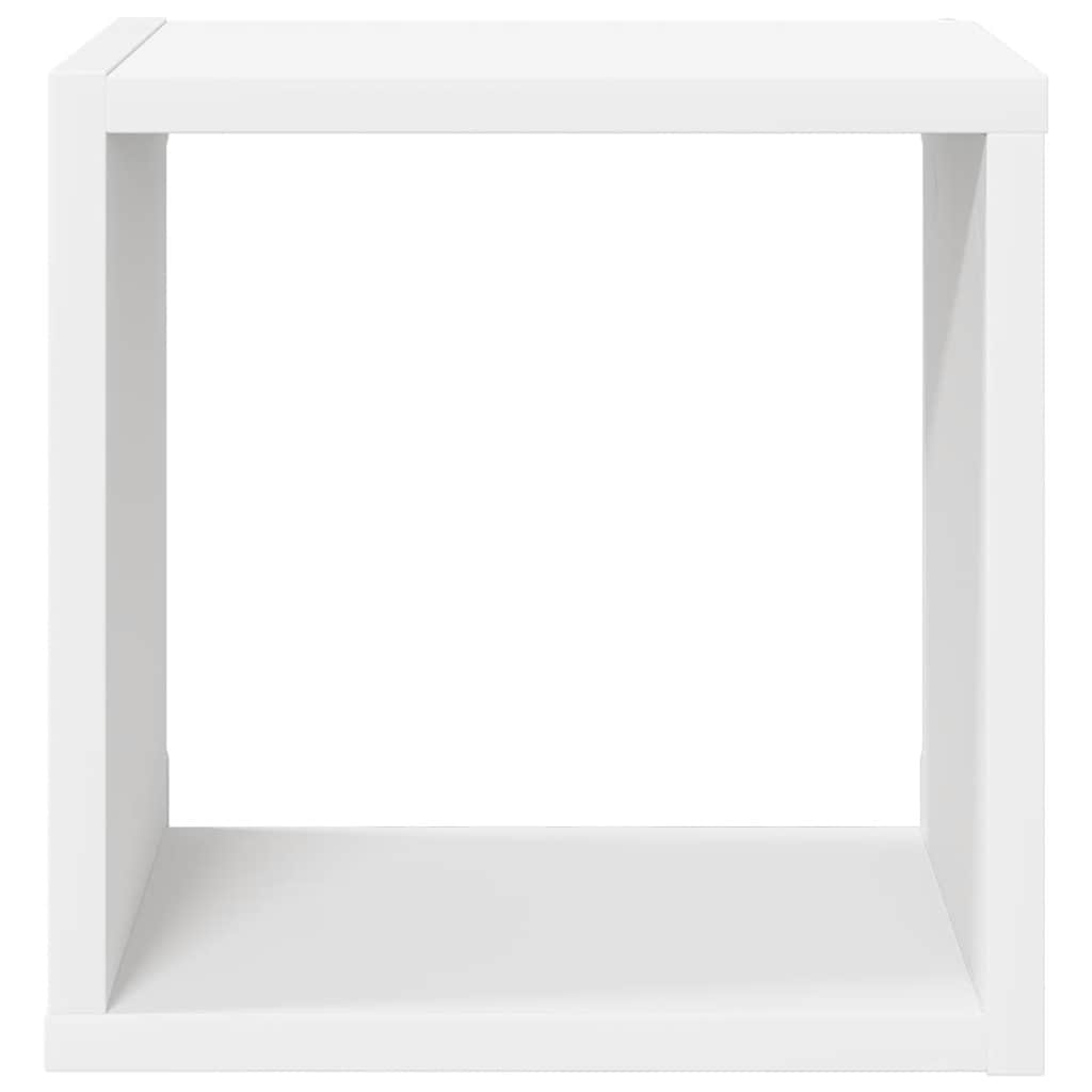 væghylder 2 stk. 26x15x26 cm kubeformet hvid
