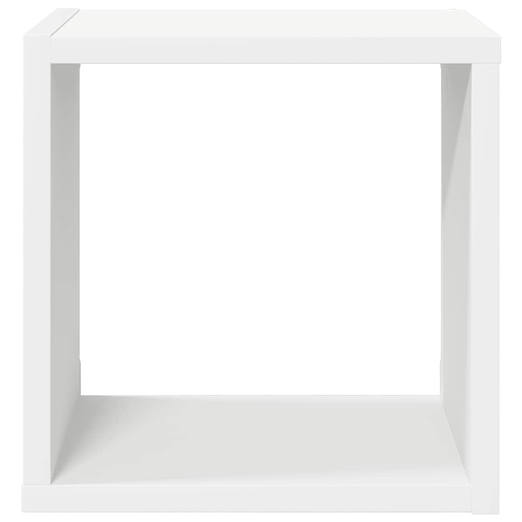 væghylder 4 stk. 26x15x26 cm kubeformet hvid