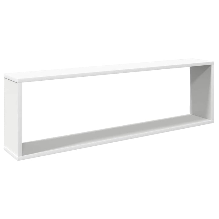 væghængte kubehylder 4 stk. 100x15x30 cm konstrueret træ hvid