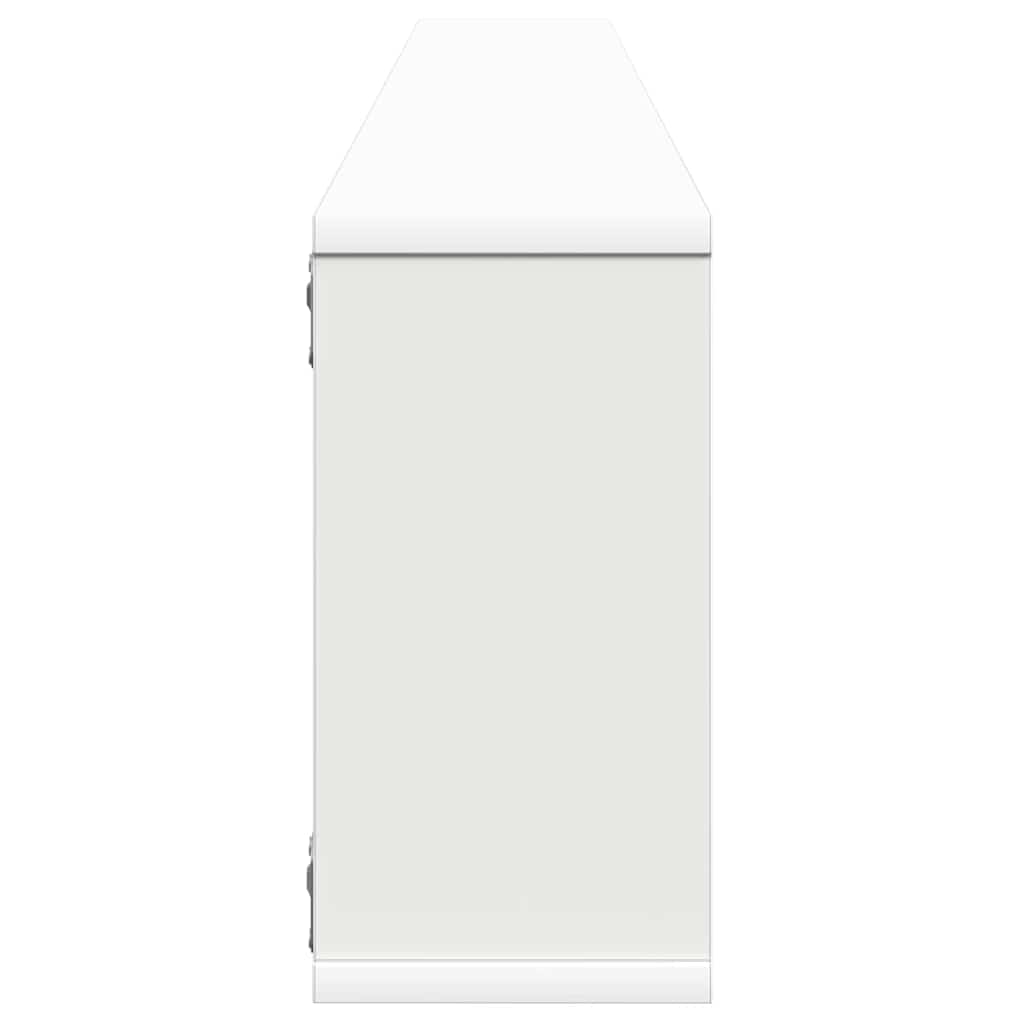 væghængte kubehylder 4 stk. 100x15x30 cm konstrueret træ hvid