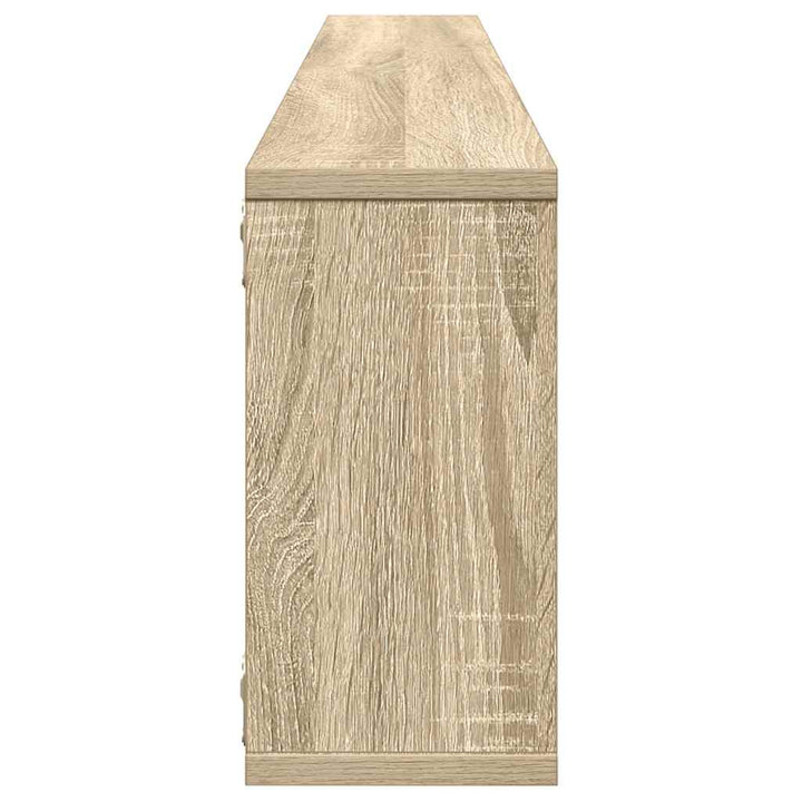 væghylder 2 stk. 100x15x30 cm konstrueret træ sonoma-eg