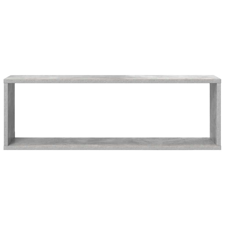væghylder 4 stk. 80x15x26,5 cm konstrueret træ betongrå