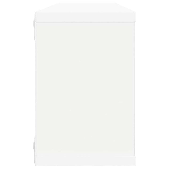 væghylder 4 stk. 60x15x23 cm kubeformet konstrueret træ hvid