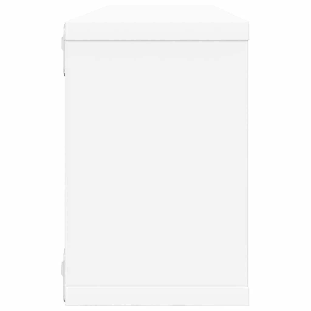 væghylder 6 stk. 60x15x23 cm kubeformet konstrueret træ hvid