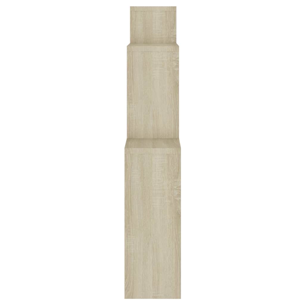 vægreol 80x15x78,5 cm konstrueret træ sonoma-eg