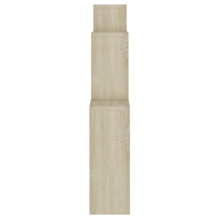 vægreol 80x15x78,5 cm konstrueret træ sonoma-eg