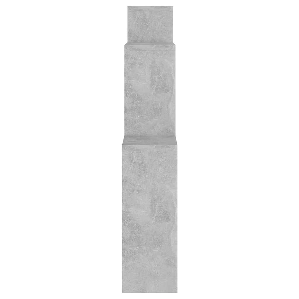 vægreol 80x15x78,5 cm konstrueret træ betongrå
