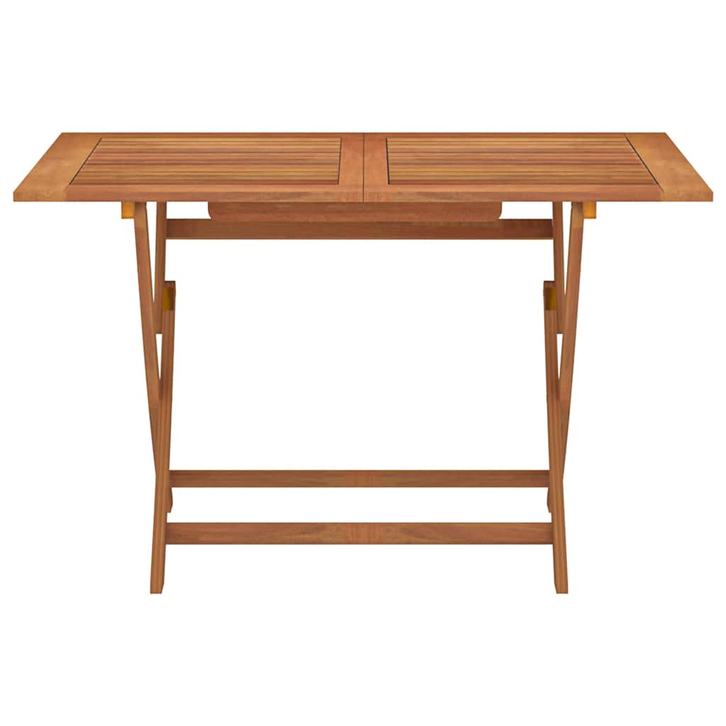 havebord 120x70x75 cm foldbart massivt eukalyptustræ