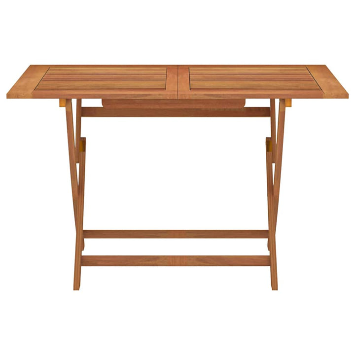 havebord 120x70x75 cm foldbart massivt eukalyptustræ