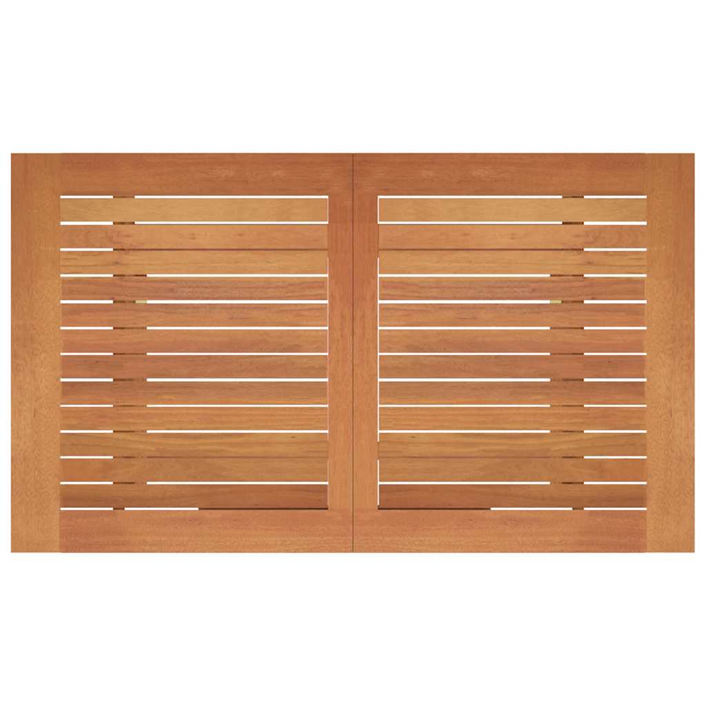 havebord 120x70x75 cm foldbart massivt eukalyptustræ