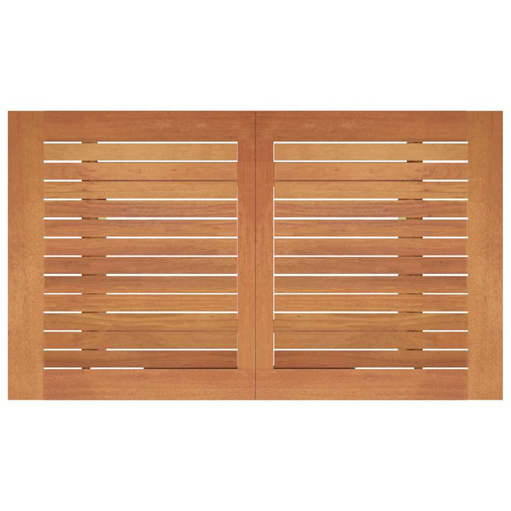 havebord 120x70x75 cm foldbart massivt eukalyptustræ