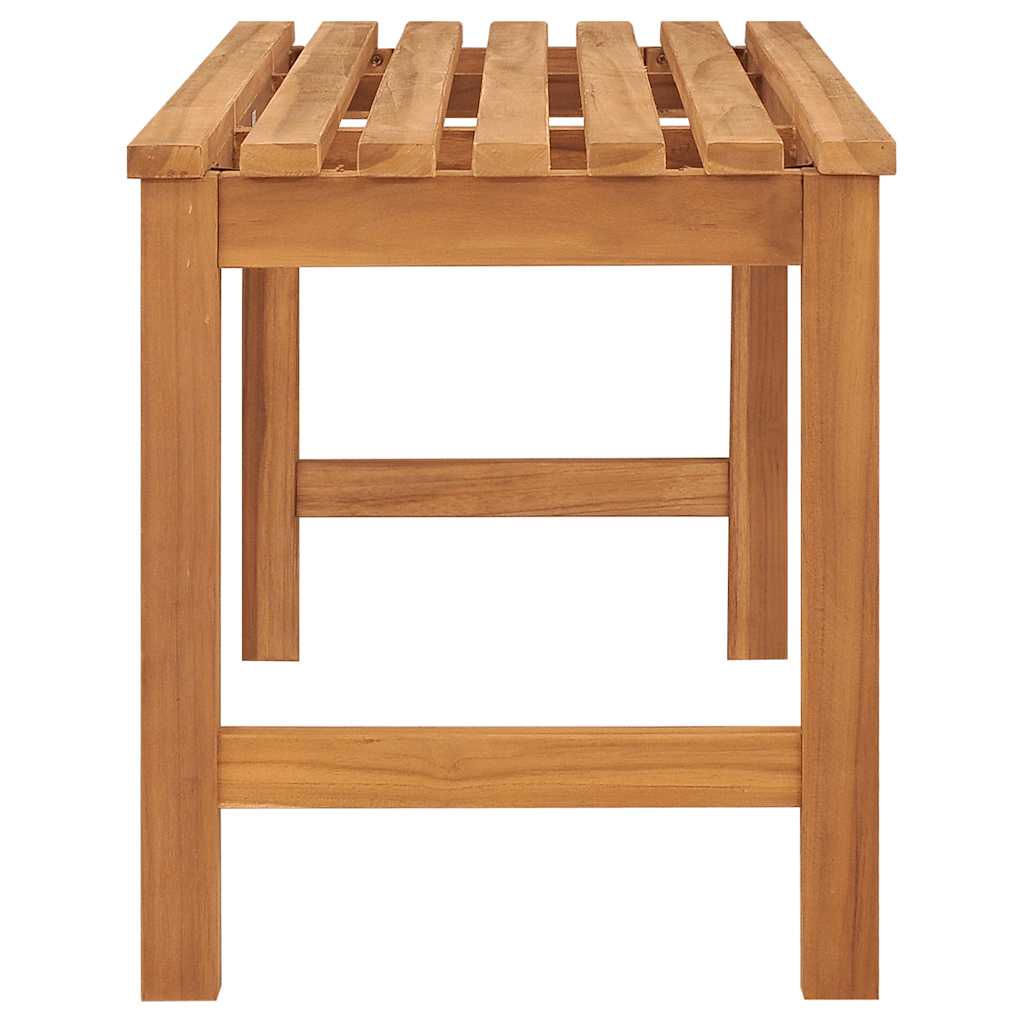 havebænk 114 cm massivt teaktræ