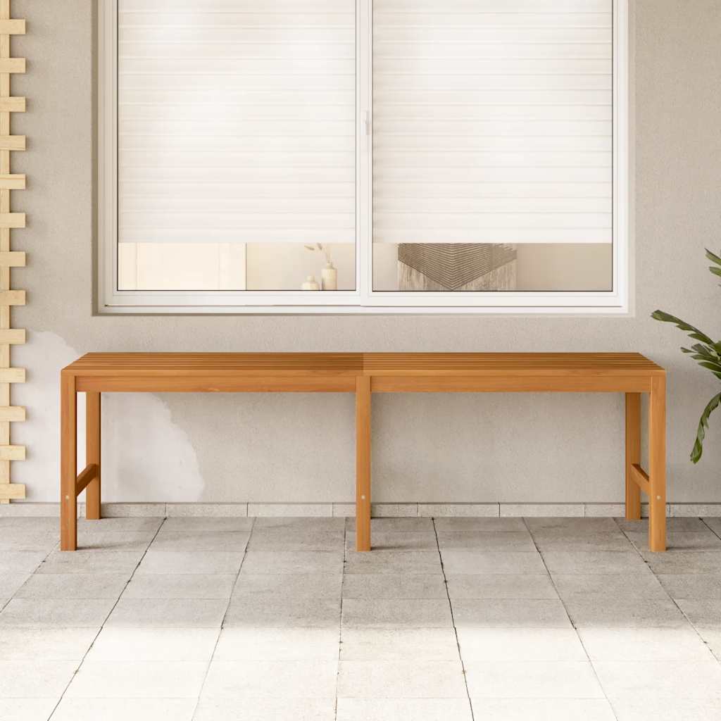 havebænk 150 cm massivt teaktræ