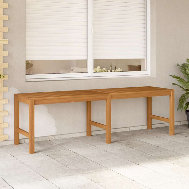 havebænk 150 cm massivt teaktræ
