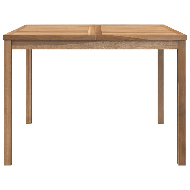 havebord 110x110x77 cm massivt teaktræ