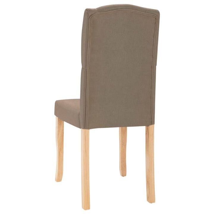 spisebordsstole 4 stk. stof gråbrun